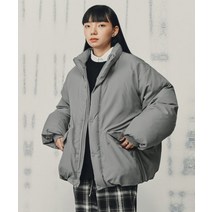커스텀어클락 컴포터블 벌룬핏 다운 패딩 라이트그레이 COOSJP031 컴포트ABLE BALONFIT
