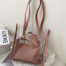 skw 투명 비치 데일리 백 (내장 가방 카드포켓 포함)