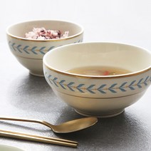 시라쿠스 올드 아이보리 정품 로렐 테이블웨어 공기 11.2cm, 블루로렐