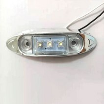카라반트레일러 트레일러용 1224V 3LED 사이드 표지등 덮개차 간극 Led 빨간색과 흰색 167175, 1pcs White