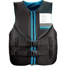 Hyperlite indy CGA 남성용 웨이크보드 조끼 블랙/블루 사이즈 M, Medium
