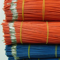 와이어 가공: 절단/탈피 (리드 와이어 UL 전선 UL1007 20AWG UL PVC 전선 PCB 연결용 조명용 결선용), AWG18, 검정색, 50cm