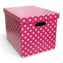 이케이박스 수납정리함, 핑크땡땡이 정리함 4개입