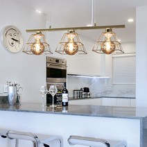 [루미아르떼] 네트 3등 펜던트조명, G95 눈꽃 원형 전구