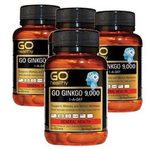 호주 고헬씨 Go Healthy Ginkgo 원어데이 징코 9000 60캡슐, 4팩