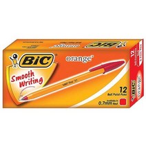 오렌지 빅펜 빅볼펜 볼펜 MO BIC 12개입 0.7mm 7236ea, 청, 본상품선택