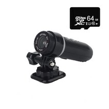유튜브카메라 브이로그 카메라 액션캠 DV50 액션 HD 960P 자전거 헬멧 영상기록장치 야외 스포츠 DV 비디오 방수 기록장치 자동차 자전거용 대시 캠, 2.64GB TF card