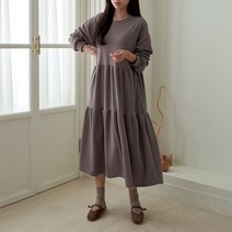 [아이슈즈] 2단러플 캉캉레이스 면원피스 1105006