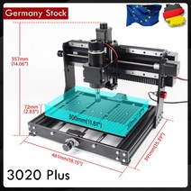 트리머 라우터 목재라우터 무선라우터 전기라우터 오프라인 컨트롤러로 업그레이드된 CNC 3020 타각기 3018 프로 DIY 레이저 조각기 목재 라우터 PCB 미니 밀링 머신, 2.With Offline Control - 220V