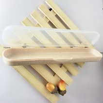 스타일 학생 휴대용 식기 젓가락 스푼 세트 포크 스테인리스 세 조각 세트 사무실 야외 여행, 단일 스토리지 박스, 북유럽 베이지 라운드 스푼