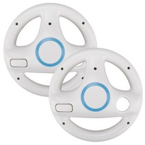 2개/대 레이싱 휠 게임 스티어링 Nintend Wii 원격 컨트롤러 마리오 카트, 한개옵션1, 01 2pc white