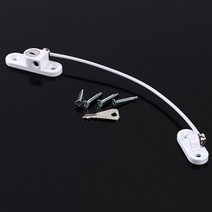 새로운 창 잠금 보호 금속 안전 창 스토퍼 도난 방지 보안 잠금 창 리미터 캐비닛 잠금 장치, 01 White