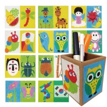 [동화오피스] 데코샌드 연필꽂이만들기 / 샌드아트 DIY 어린이 만들기키트, 211 나라사랑, 1개
