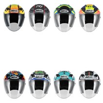 NHK R1 오픈페이스 헬멧 오토바이 헬멧, XXL, 사무라이 블랙/메탈릭 무광