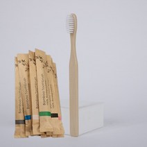 50100 개 부드러운 강모 대나무 칫솔 생분해성 천연 숯 친환경 컬러 나무, 3.100pcs white