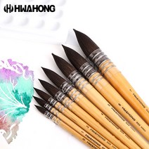 화홍 500R 수채화붓 둥근붓 다람쥐모 낱개 / 옵션선택, 2호
