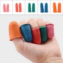 서류 종이 넘기기 손가락 골무 10p 종이넘기기 서류작업골무, 레드