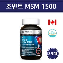 식약처인증 무릎 관절 영양제 MSM 식이유황 엠에스엠 비타민D 연골 뼈 건강 기능식품 디메틸설폰 캐나다, 1개, 1375mgx120정