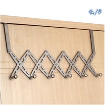 GjB 멀티 자바라 문걸이 스텐 도어행거 도어훅 스틸후크 방문 모자 소품 폭조절 문에거는