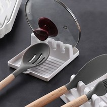 메이앤하루 화이트 요리도구 받침대 냄비뚜껑 걸이, 1개