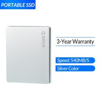 외장하드 SSD HDD TYPE-C 대용량 메모리 휴대용orico 형 드라이브 1tb 120gb 240gb 480gb Doodle 시리즈 솔리드 스테이트 드라이브타입 c usb, 협력사, 실버 색상