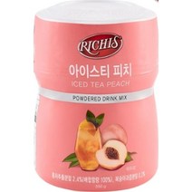 동서 식품 리치스 카페 파우더 아이스티 피치 550g 스무디 홈카페 에이드, 1개
