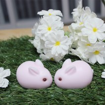 [핸드메이드] 바니비누 저자극 토끼 비누 50g 120g 200g / 거품망 무료 증정, 02. 분홍 토끼 비누