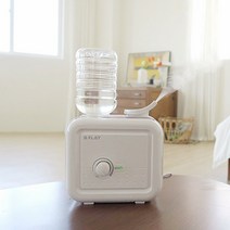 비플랫 국민가습기 분무량많은 생수통 세척쉬운가습기, 아날로그형-화이트/핑크