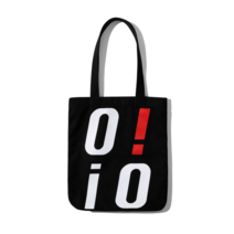 OIOI 오아이오아이 ORIGINAL PACK BIG LOGO ECO BAG BLACK