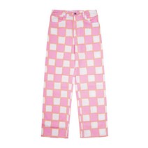 (정식매장판H) EMMA MULHOLLAND ON HOLIDAY 22FW NEW 엠마 멀홀랜드 온 홀리데이 여성 VACATION 체커보드 팬츠 (HP0002ABPK) 핑크
