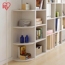 아이리스 3단 화이트 코너 수납장/공간박스/책장/진열장 CX-3C, 단품