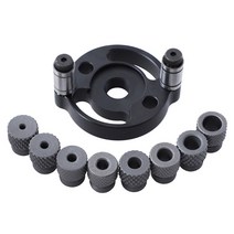 조정 가능한 구멍 펀처 로케이터 3-10mm 펀치 DIY를위한 직선 드릴링 가이드, 01 Black