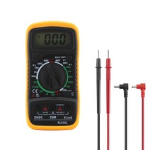 디지털 멀티 미터 클램프 메타 접지저항계 xl830l 핸드헬드 lcd 백라이트 휴대용, 1-노란색