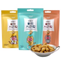 굿밸런스 하트시리얼 80g 치킨 연어 참치 l 고양이 템테이션 간식, (주황)연어
