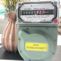 가스계량기 도시가스계량기 가스계량기교체G1.6 알루미늄 쉘 가정용 AC50Hz 천연 다이어프램 가스 미터, 한개옵션0