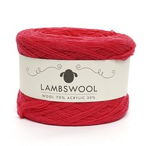삼남뜨개실 삼남램스울 60g 코바늘실 털실, 10번 램스울  체리핑크