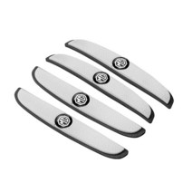 자동차 차량 도어 백미러 텍터 고무 충돌 방지 스트립 스티커 4 개 모리스 차고 MG 3 5 6 7 HS ZS GS Hecto, 03 A White