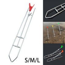 낚시 좌대 거치대 민물 휴대용 접이식 낚싯대 홀더 조정 가능한 그라운드 인서트 폴 스탠드 브래킷 지지, 02 43cm