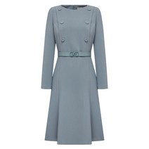 (정품)[라인어디션]더블 버튼 벨티드 원피스 NGOPMB9500