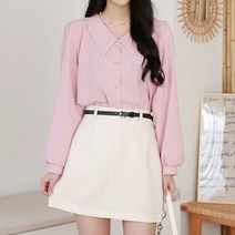 올리비에스클로젯 플랫카라 퍼프소매 블라우스 O2302BL029A