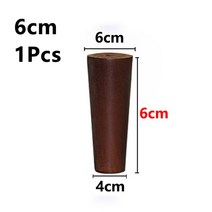 가구 단단한 목재용 6cm-20cm 가정용 커피 테이블 다리 TV 캐비닛 드레서 의자 소파 교체 발 하드웨어 1 피스, [01] Red-A-6CM-1PCS