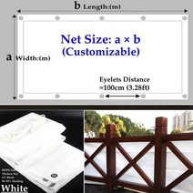 조립식 비닐 농막 카페 베란다 95% 음영 안티-uv 두꺼운 HDPE Pergola 태양 그늘 그물 정원 마당 양산, 04 White_30 1.5m x 3m