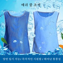 AMZ 양면 아이스 쿨조끼 냉조끼 작업용 등산조끼 얼음조끼 보냉가방 스포츠 축구 트래이닝 조끼