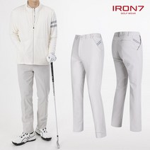 아이언7 남성 골프웨어 겨울 기모 옆밴딩 사이드 배색 팬츠