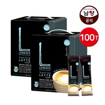 [천삼백케이] [지브로마트] 남양 루카스나인 바닐라라떼 100T 스틱커피, 단품