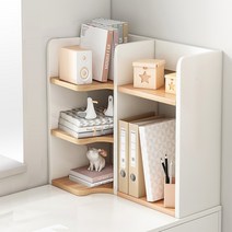 에이치앤아이 코너 책상선반 다용도 책장 책꽂이 수납장 CS, 중(기본형)화이트(우), 1개