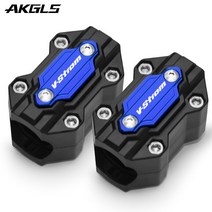 오토바이 악세사리스즈키 v strom 650 1000 오토바이 엔진 범퍼 보호 블록 액세서리, 04 two blue