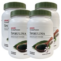 gnc 4병 스피루리나 SuperFoods Spirulina 100정