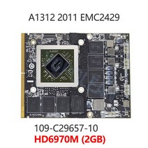 원래 ati hd 6970m 5750 4850 4670 그래픽 카드 비디오 카드 1gb 2gb 109-c29657-10 for apple imac 27quot a1312 gpu 2, hd6970m 2기가바이트