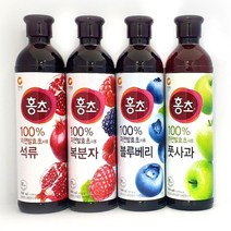 홍초석류 홍초 복분자 블루베리 풋사과 발효초 발효 식초 태극주 만들기 청정원 900ml